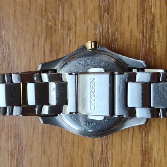 Citizen Eco-Drive silver with gold and rhinestone accents - Picture 3 of 16